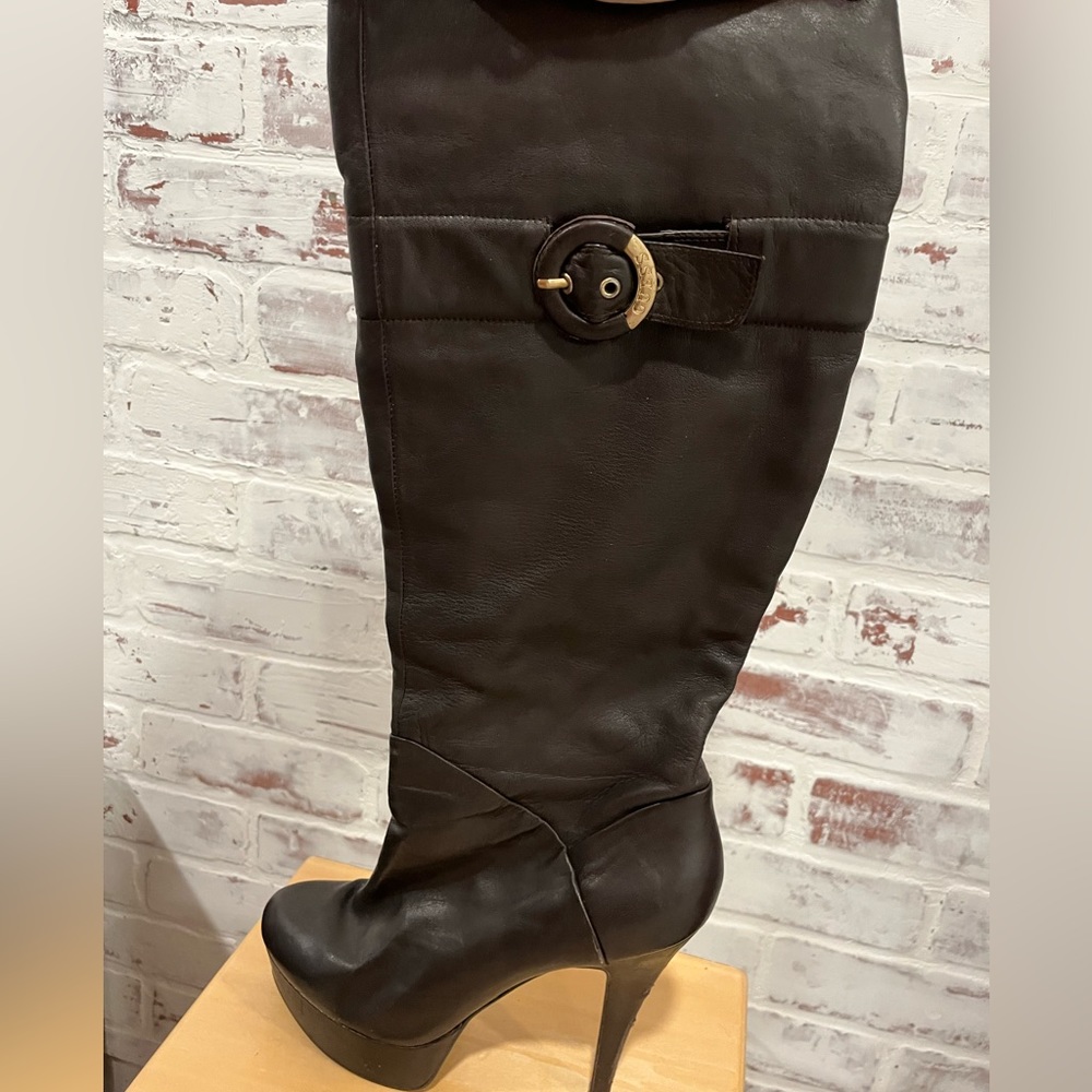 Guess platform heeled boots
